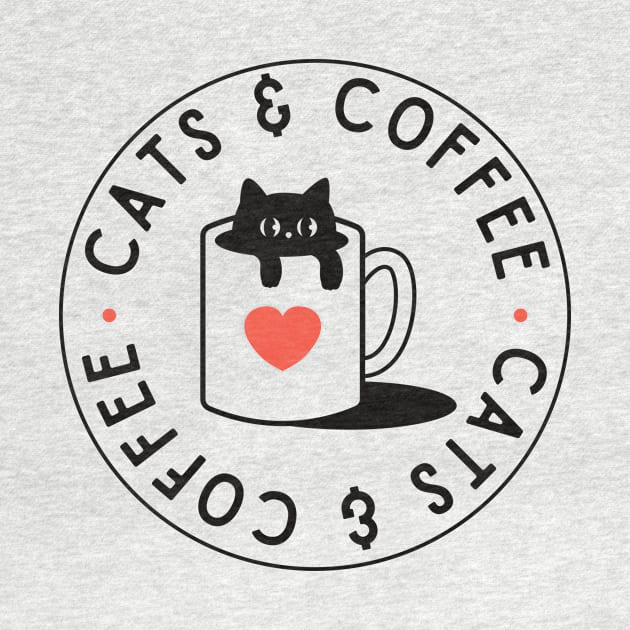 Cats & Coffee retro vintage by LazyBunny